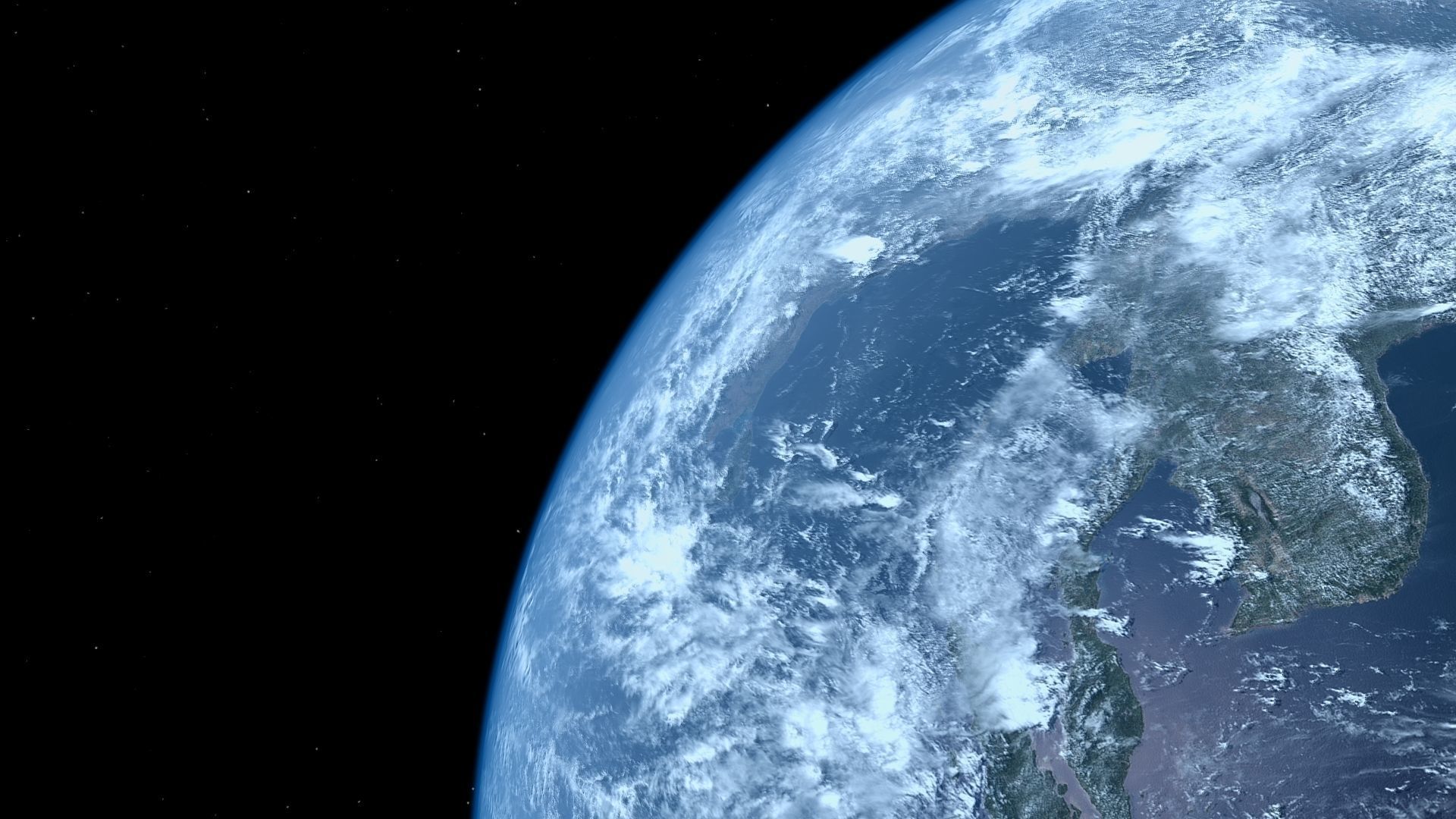 HD Realistic Earth Model Blue Earth Cloud Atmosphere Movie Earth 3D model_8