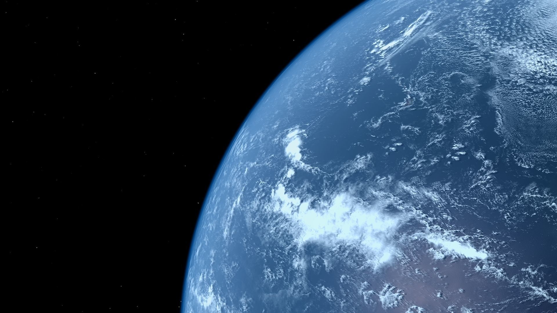 HD Realistic Earth Model Blue Earth Cloud Atmosphere Movie Earth 3D model_35