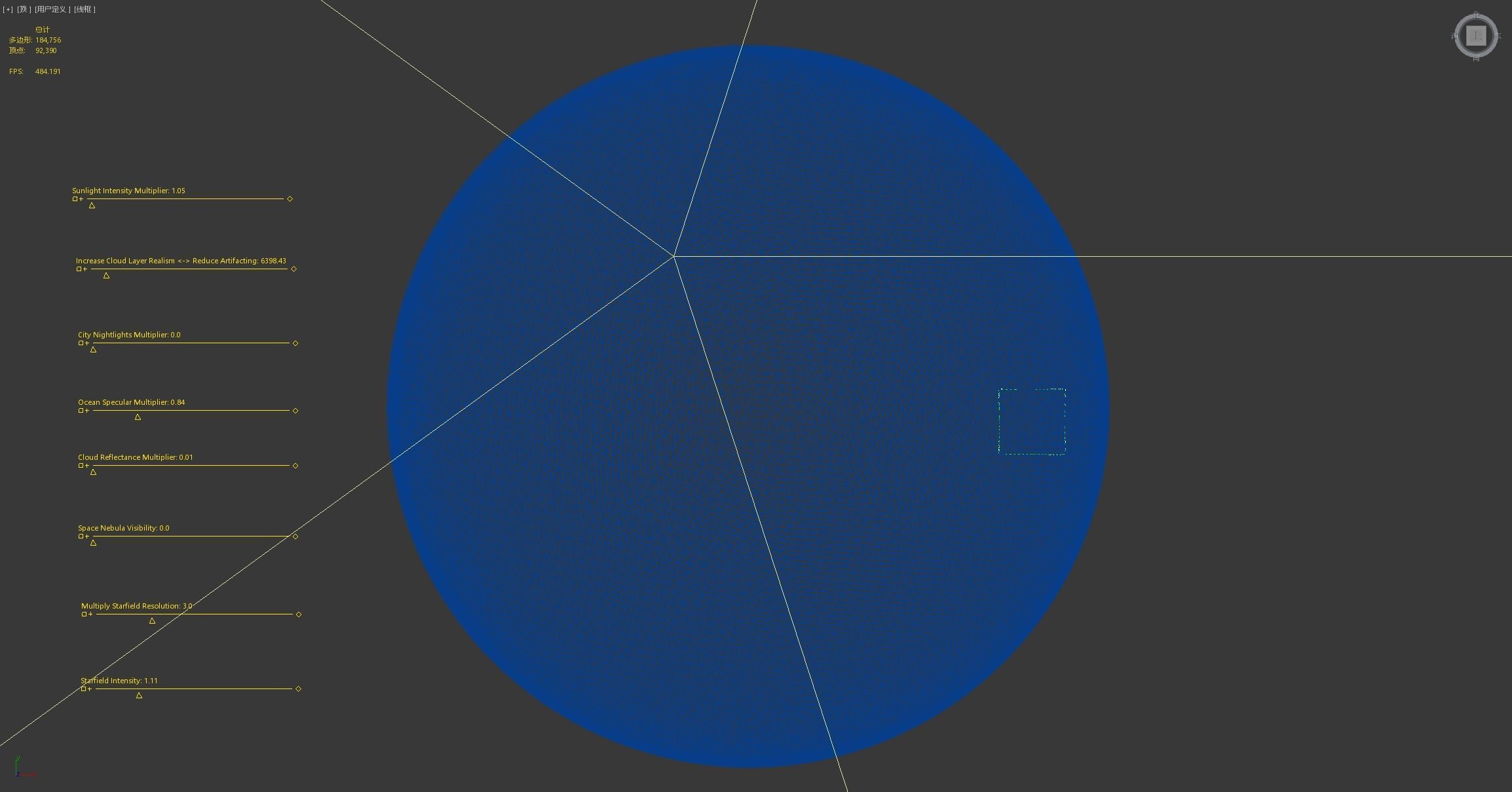 HD Realistic Earth Model Blue Earth Cloud Atmosphere Movie Earth 3D model_1