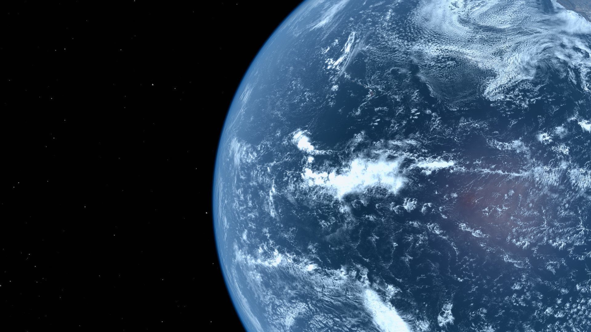 HD Realistic Earth Model Blue Earth Cloud Atmosphere Movie Earth 3D model_4