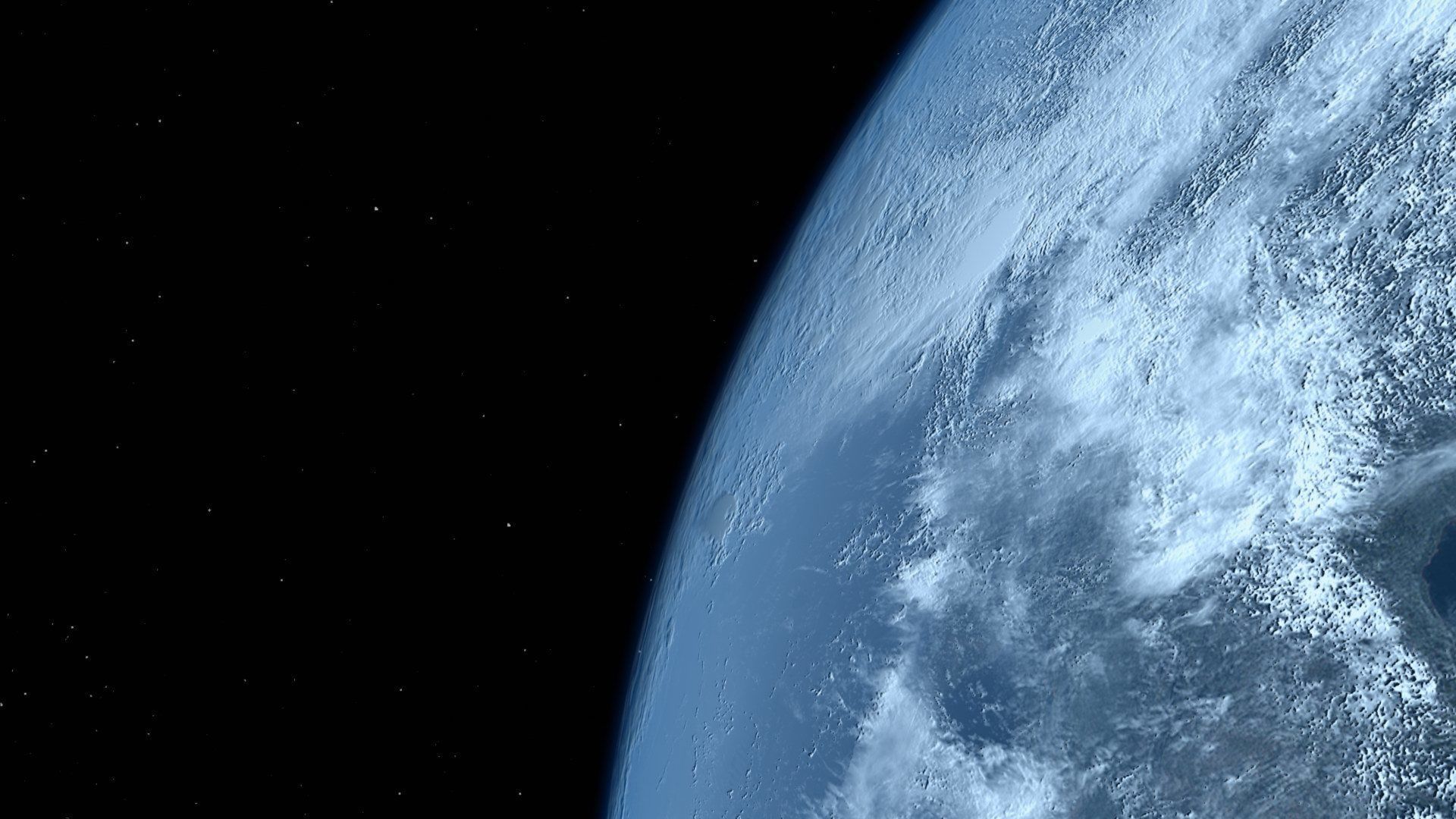 HD Realistic Earth Model Blue Earth Cloud Atmosphere Movie Earth 3D model_21