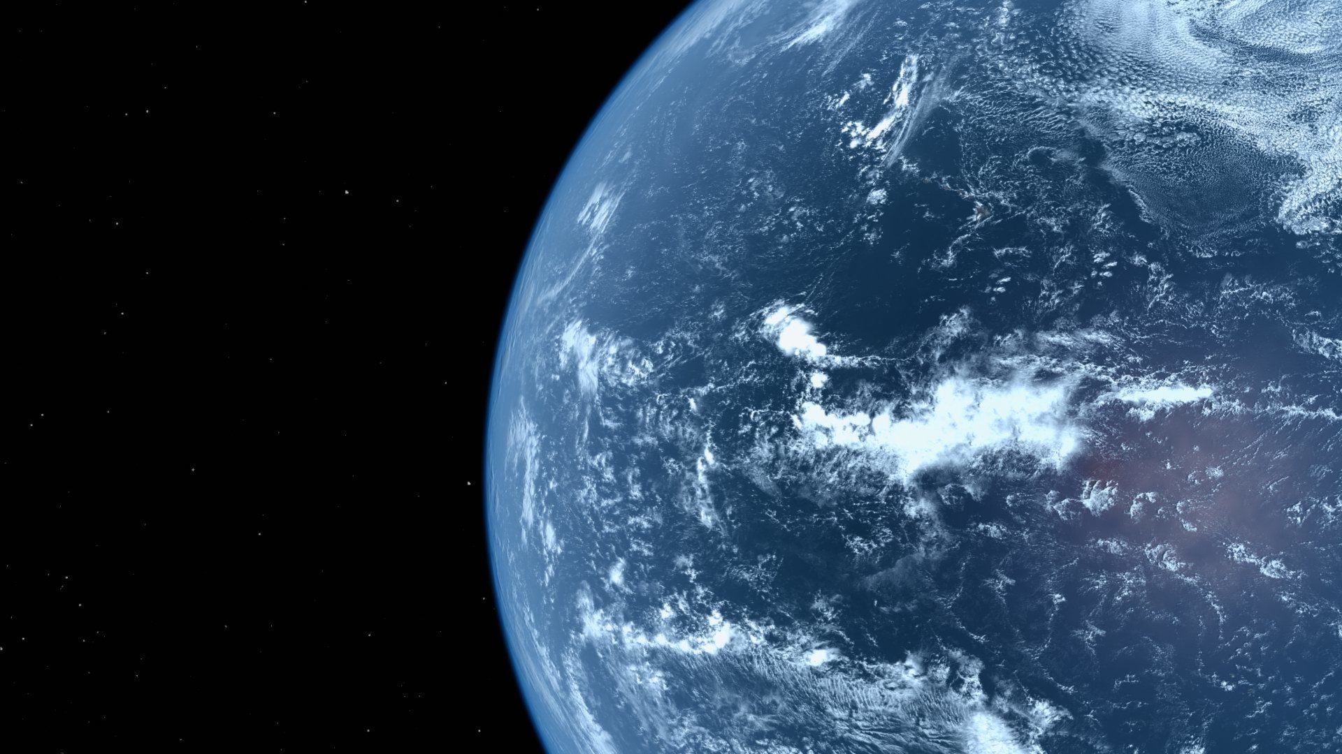HD Realistic Earth Model Blue Earth Cloud Atmosphere Movie Earth 3D model_5