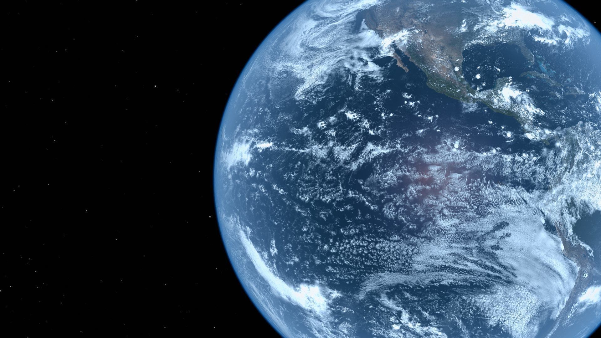 HD Realistic Earth Model Blue Earth Cloud Atmosphere Movie Earth 3D model_31