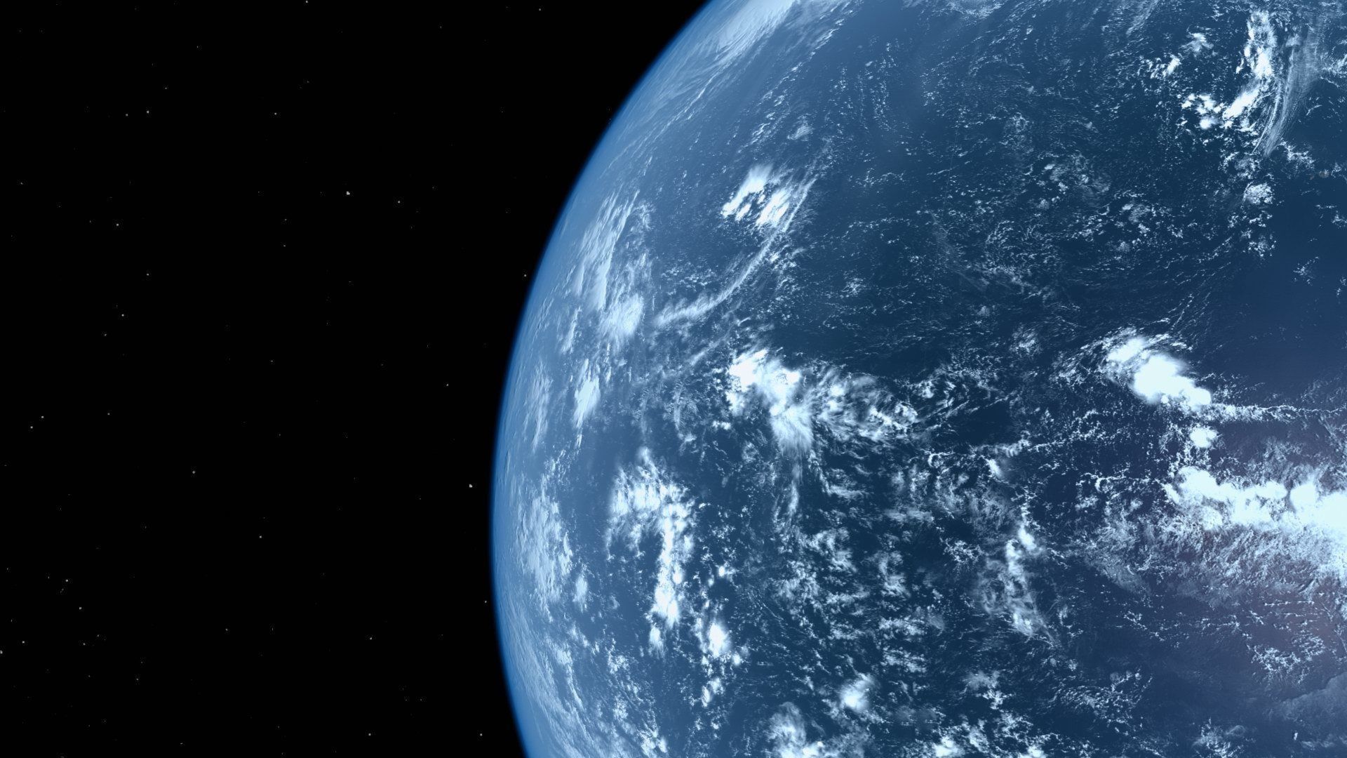 HD Realistic Earth Model Blue Earth Cloud Atmosphere Movie Earth 3D model_7