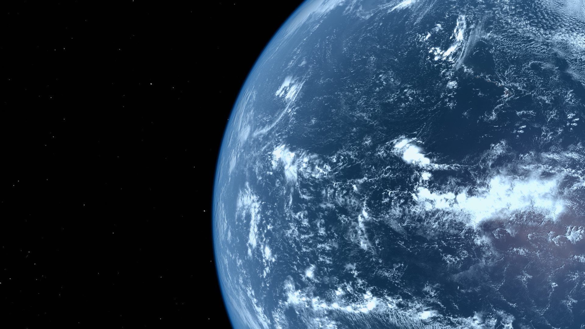 HD Realistic Earth Model Blue Earth Cloud Atmosphere Movie Earth 3D model_6
