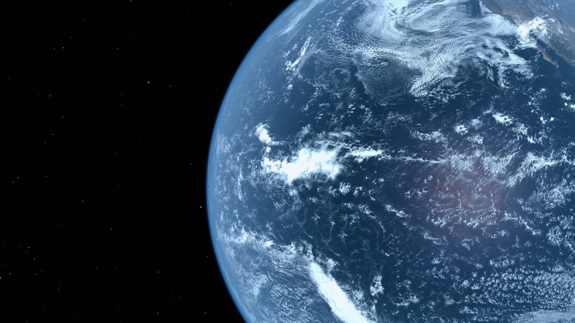 HD Realistic Earth Model Blue Earth Cloud Atmosphere Movie Earth 3D model_36