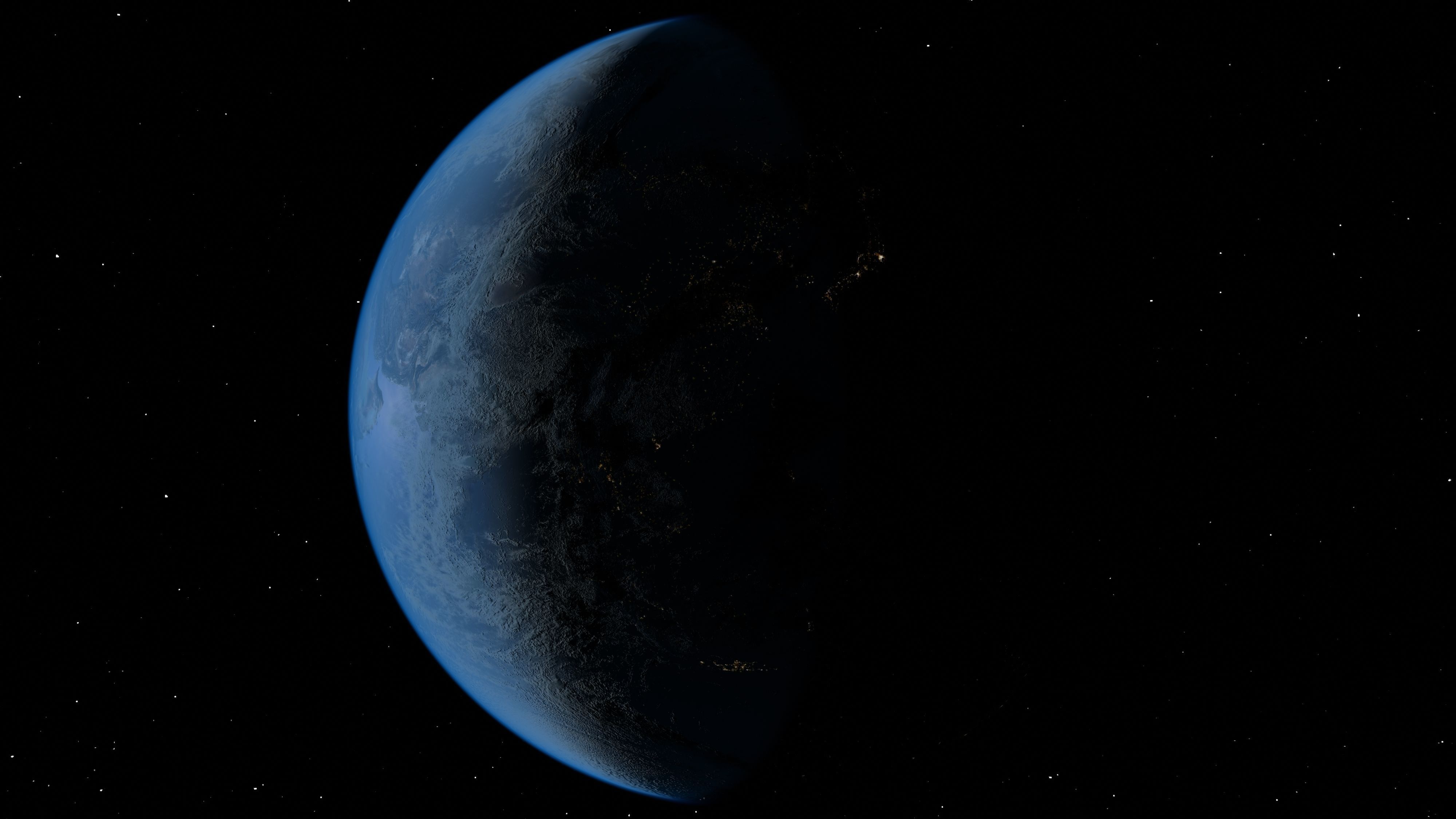 HD Realistic Earth Model Blue Earth Cloud Atmosphere Movie Earth 3D model_38