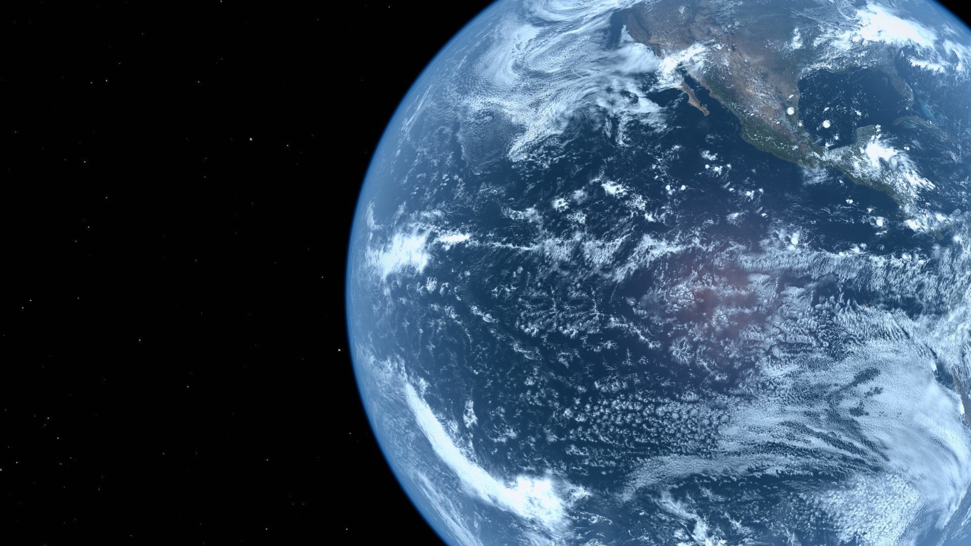 HD Realistic Earth Model Blue Earth Cloud Atmosphere Movie Earth 3D model_32