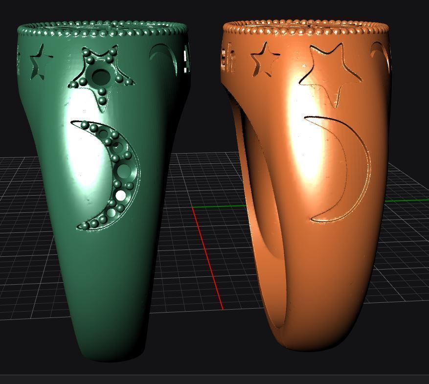 Allah Ring Free 3D print model_16