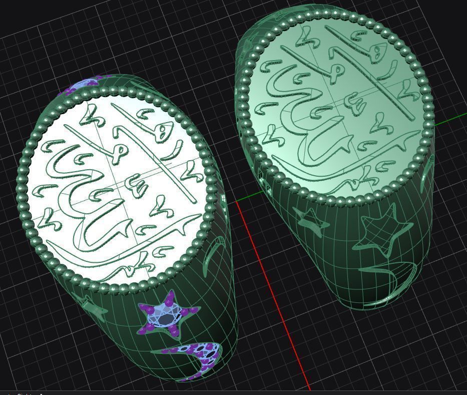 Allah Ring Free 3D print model_17