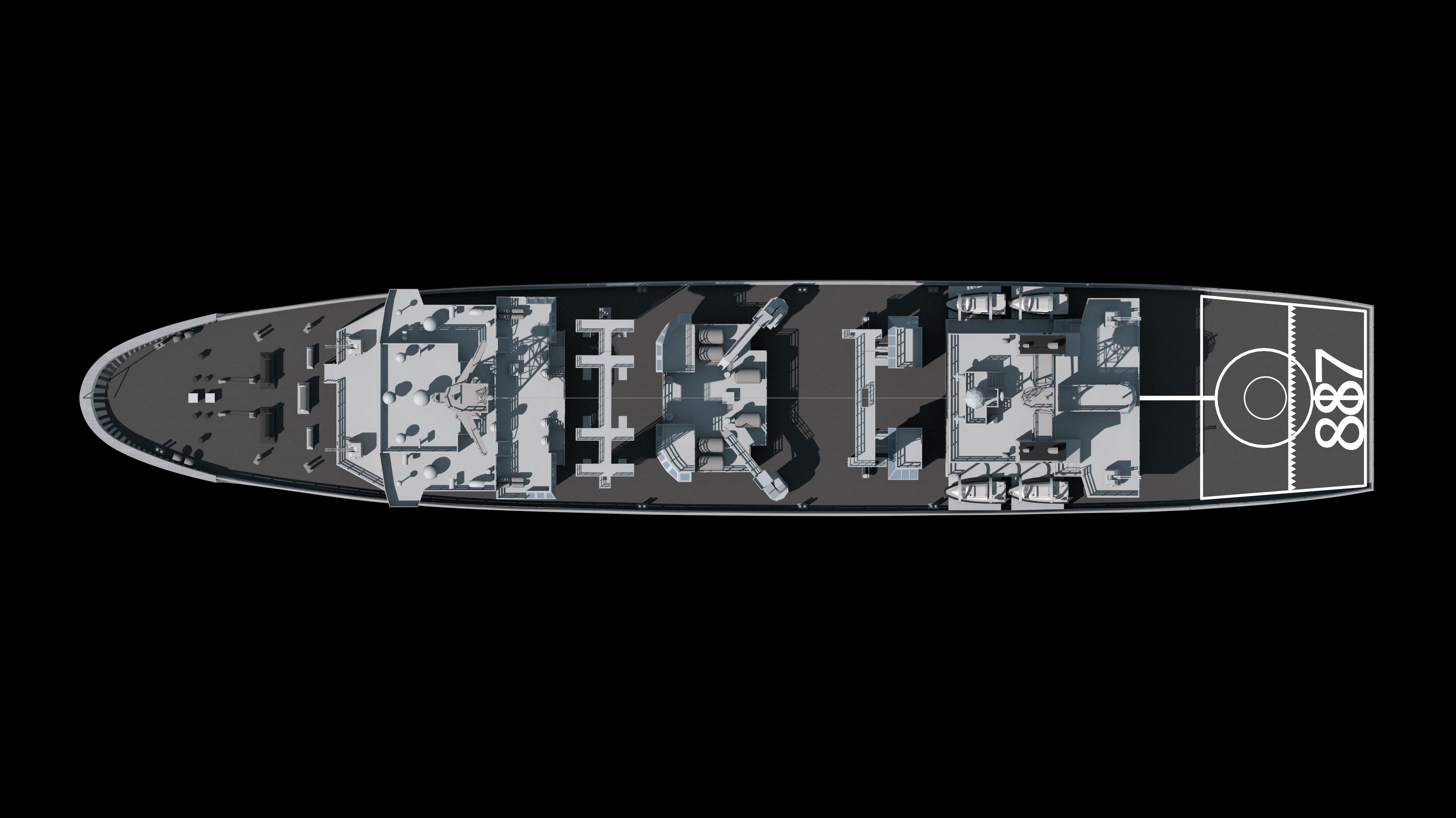 886 Qiandaohu Type 903 Comprehensive Supply Ship Chinese People  3D model_15