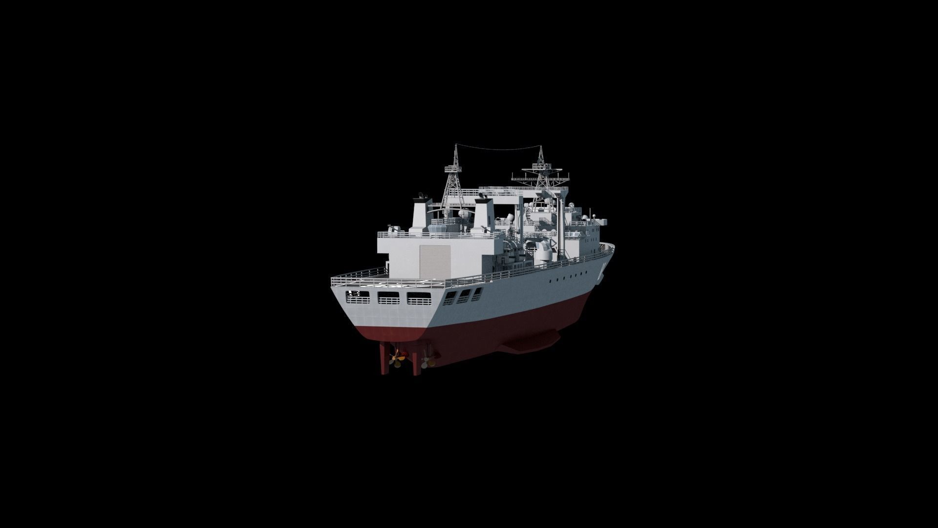 886 Qiandaohu Type 903 Comprehensive Supply Ship Chinese People  3D model_32