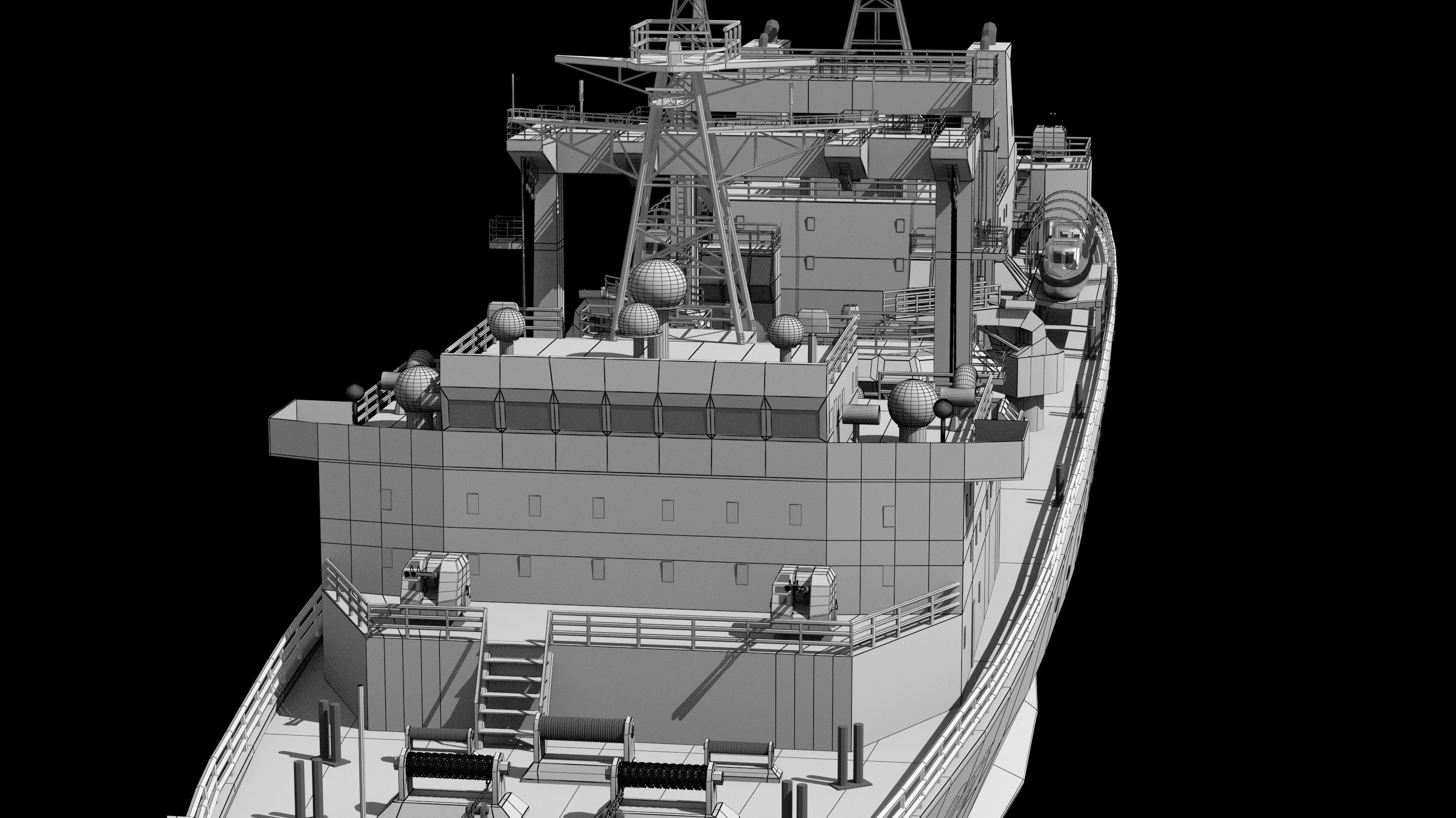 886 Qiandaohu Type 903 Comprehensive Supply Ship Chinese People  3D model_24