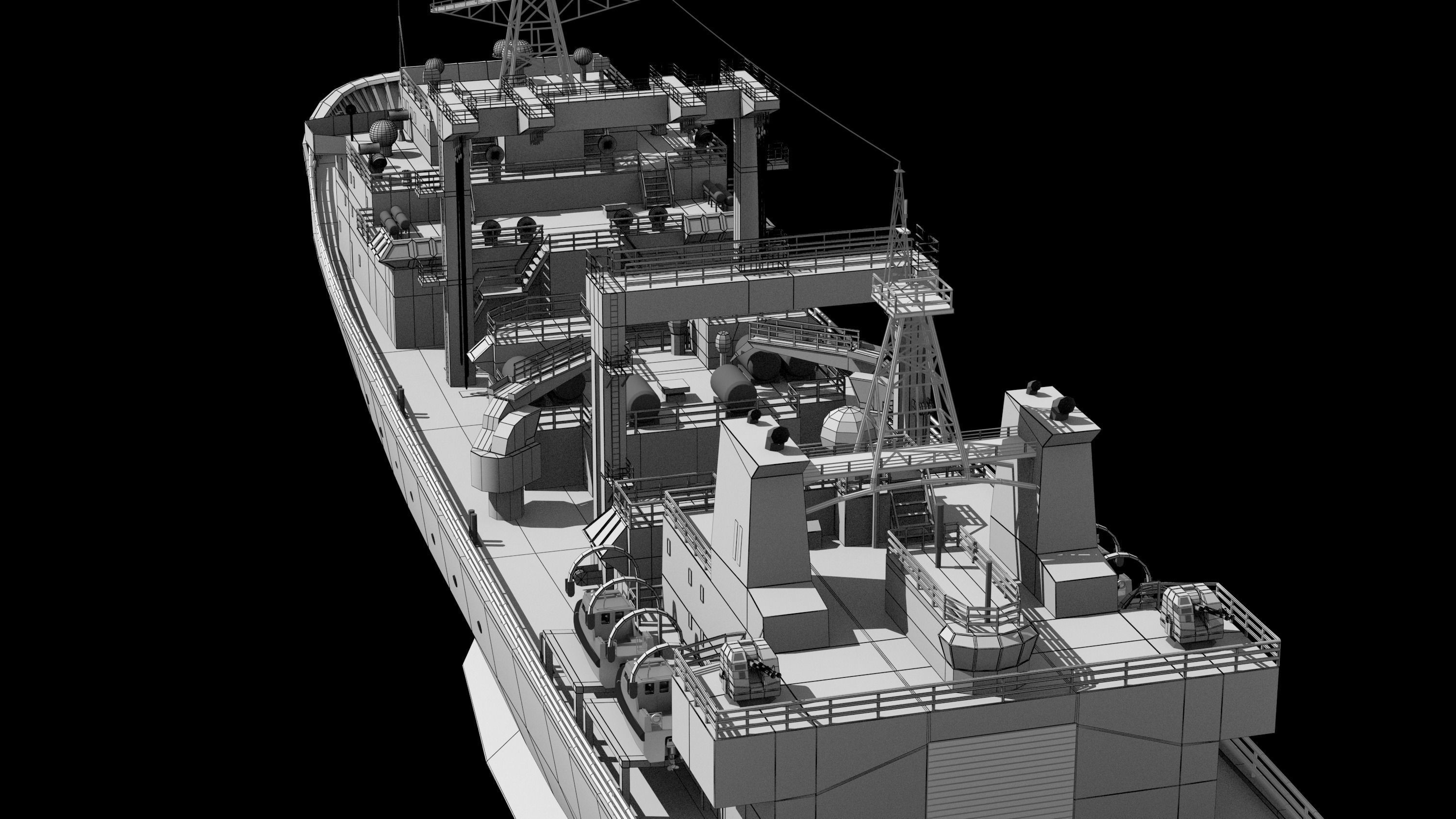 886 Qiandaohu Type 903 Comprehensive Supply Ship Chinese People  3D model_25