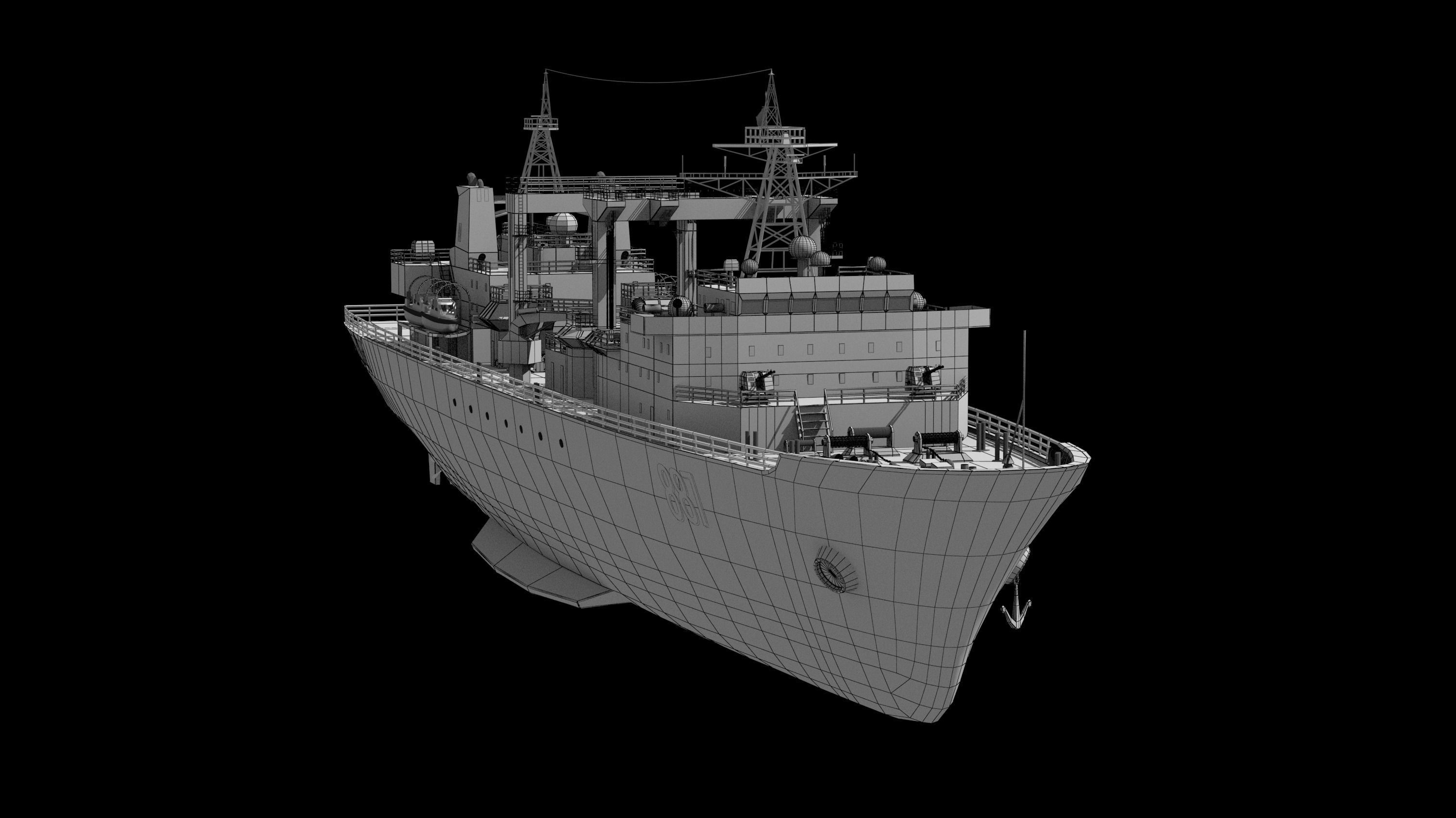 886 Qiandaohu Type 903 Comprehensive Supply Ship Chinese People  3D model_18