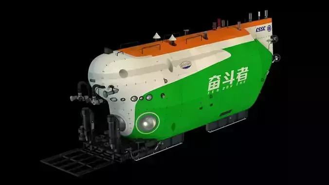 China Struggle 10000 meter manned submersible 3D model