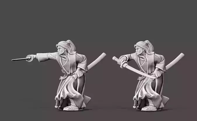 Samurai - Ronin - 35mm scale