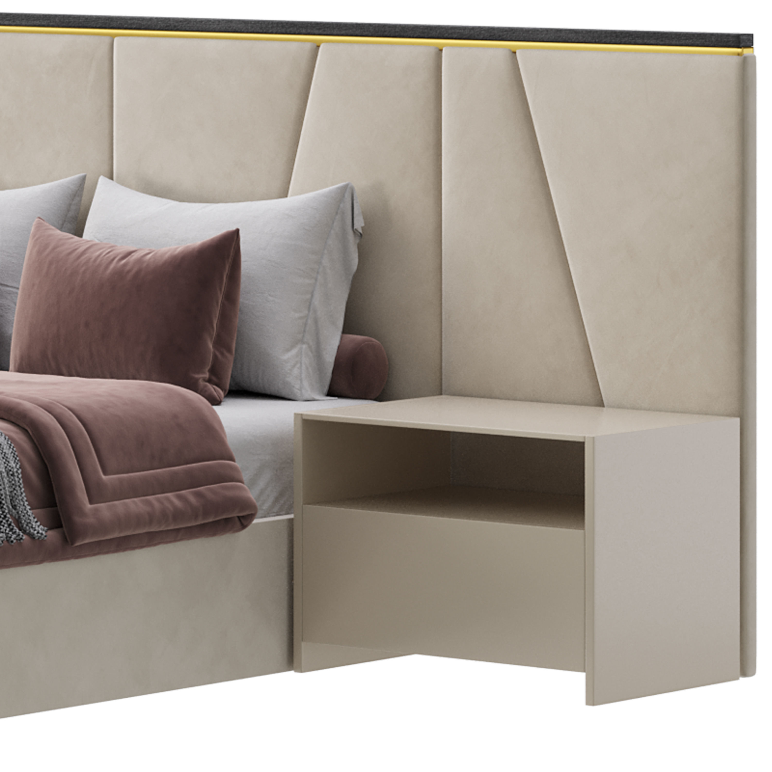 Kugha bed 3D model_1