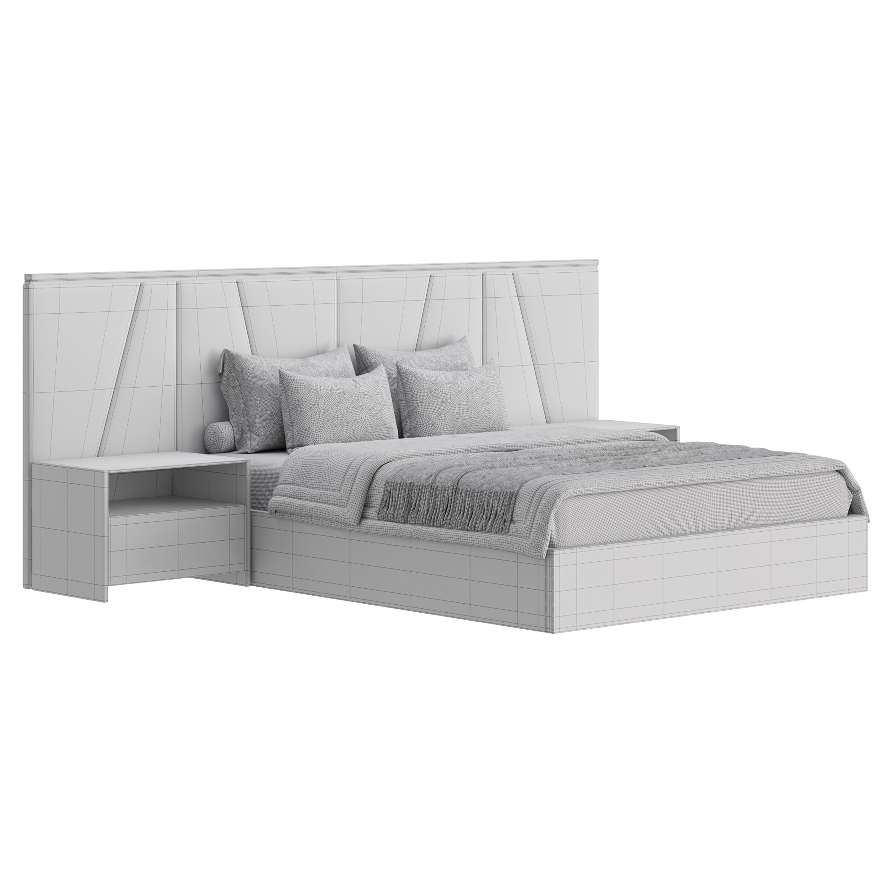 Kugha bed 3D model_17