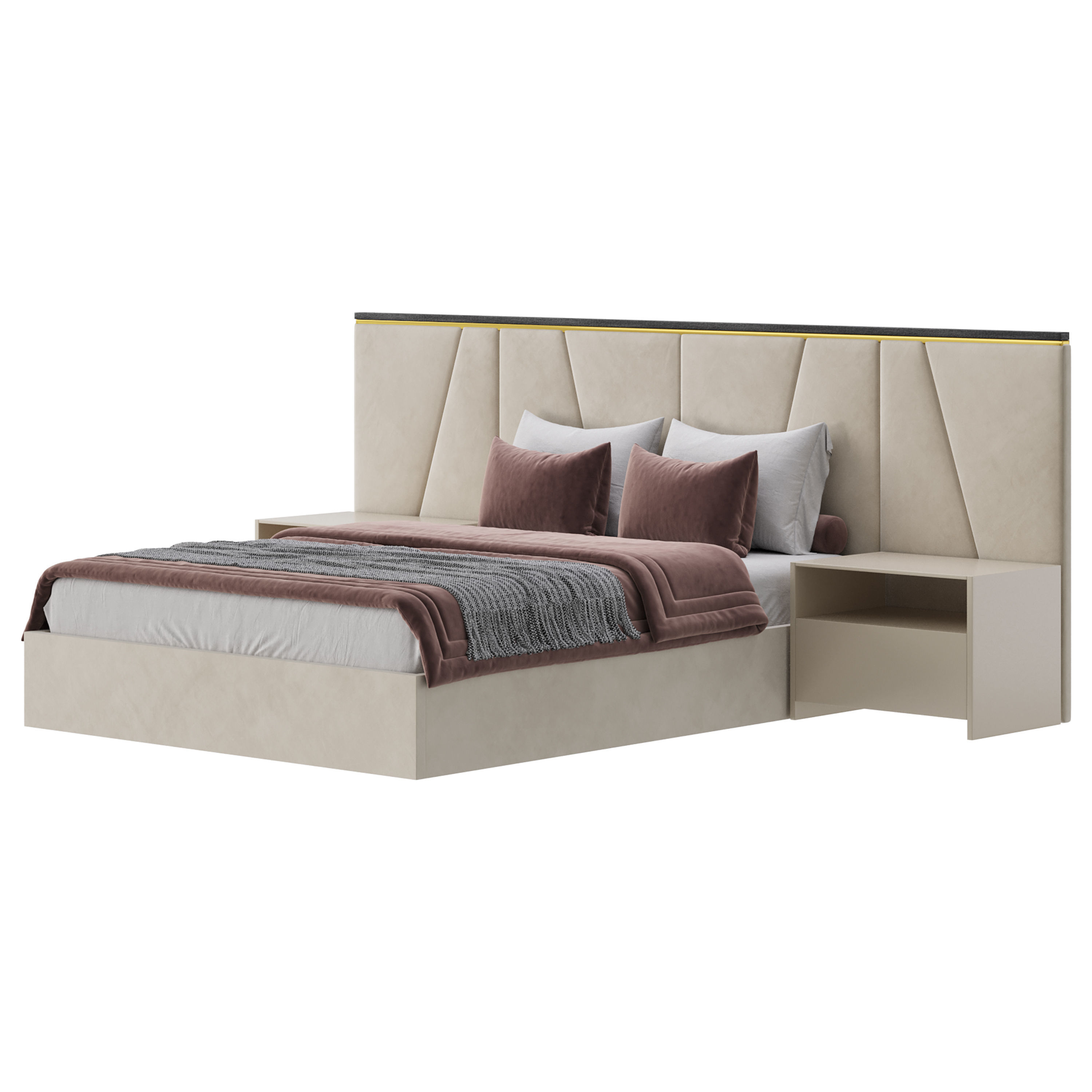 Kugha bed 3D model_2