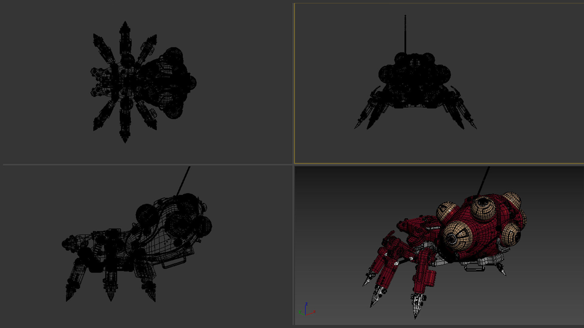 Spider Robot 3D model_6