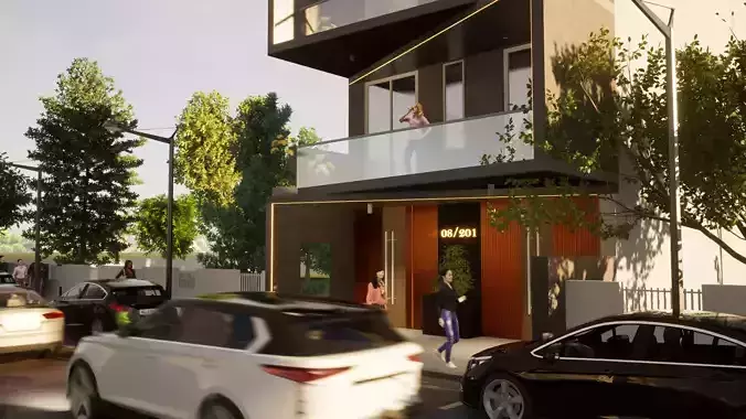 Front Elevation 3D model