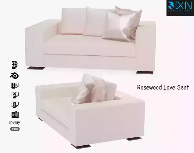 Rosewood Love Seat