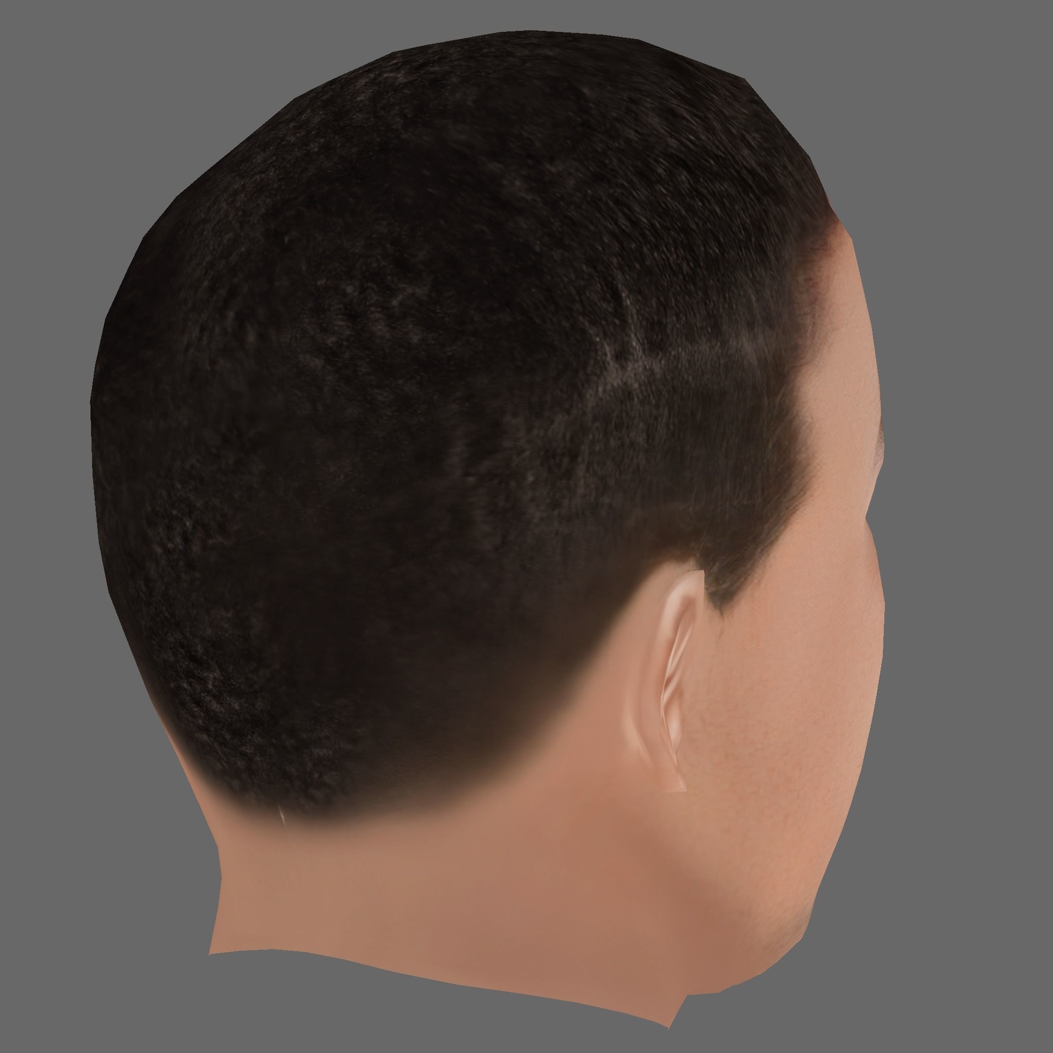 Ferran Torres Head - Low poly head for game Low-poly Low-poly 3D model_4