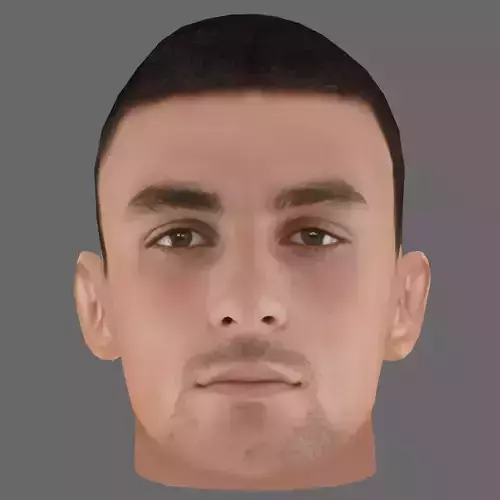Ferran Torres Head - Low poly head for game Low-poly