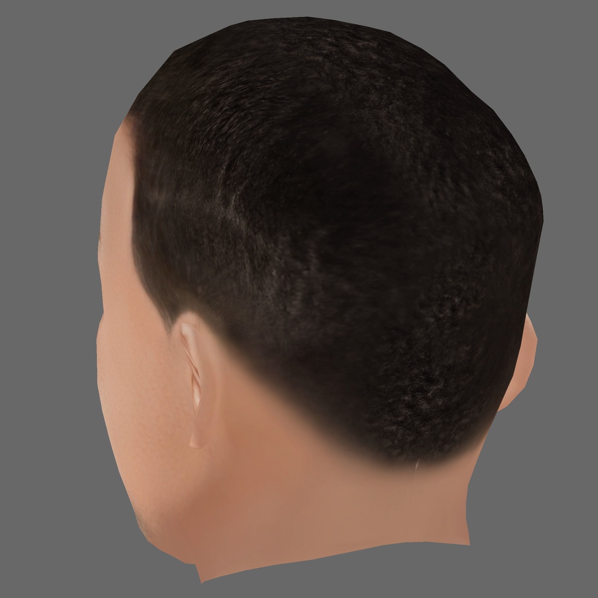 Ferran Torres Head - Low poly head for game Low-poly Low-poly 3D model_3