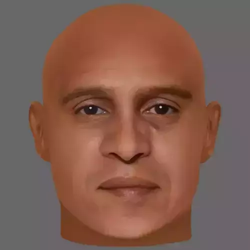 Roberto Carlos Head - Low poly head for game Low-poly