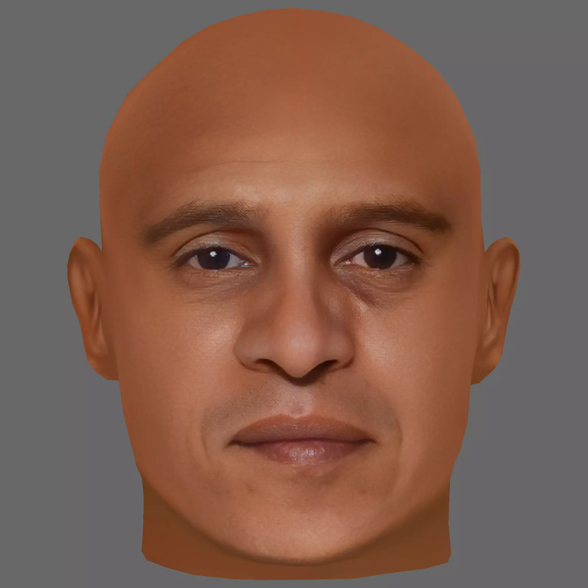 Roberto Carlos Head - Low poly head for game Low-poly Low-poly 3D model_0