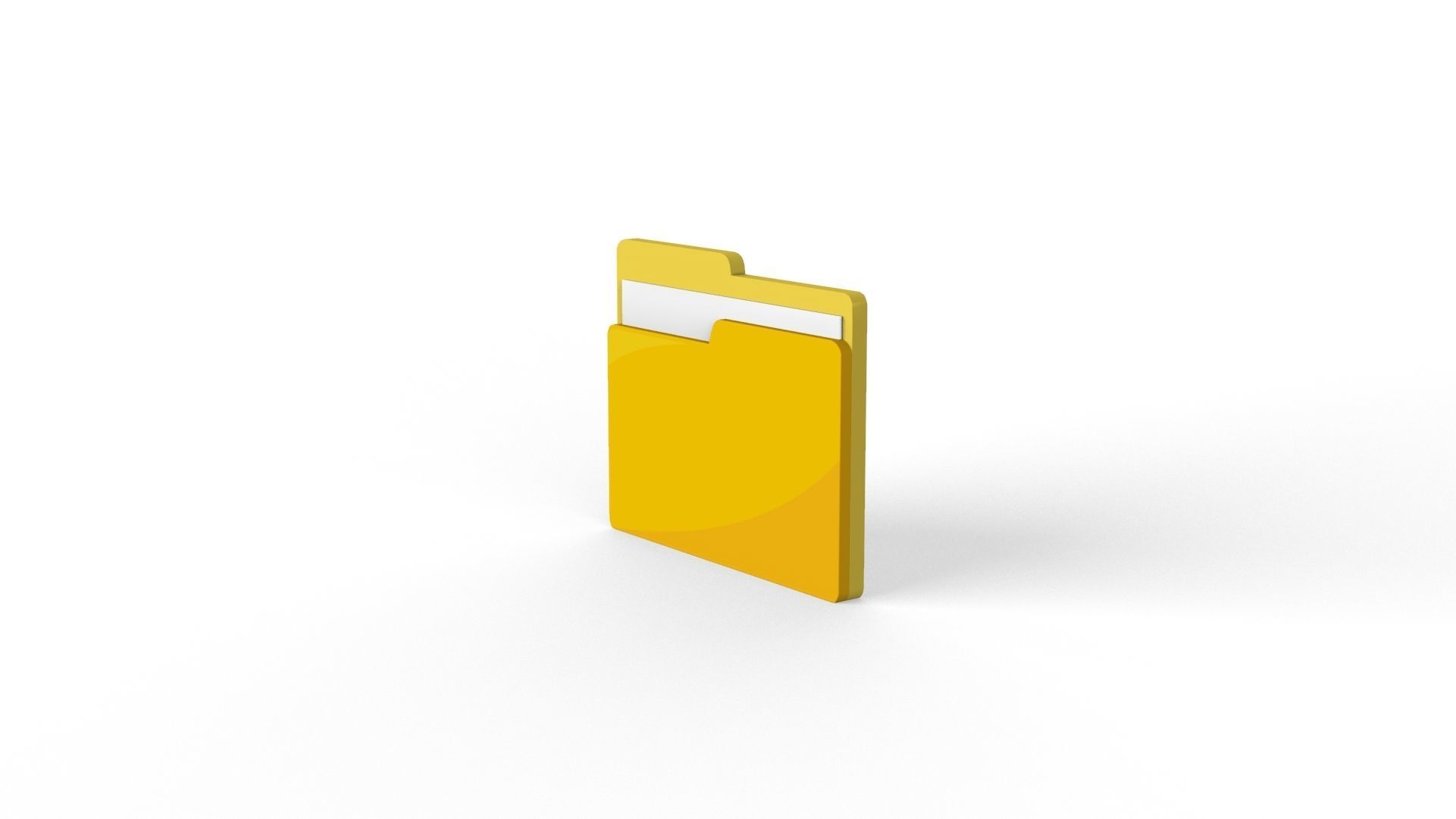 3D model Folder icon v001 VR / AR / low-poly | CGTrader
