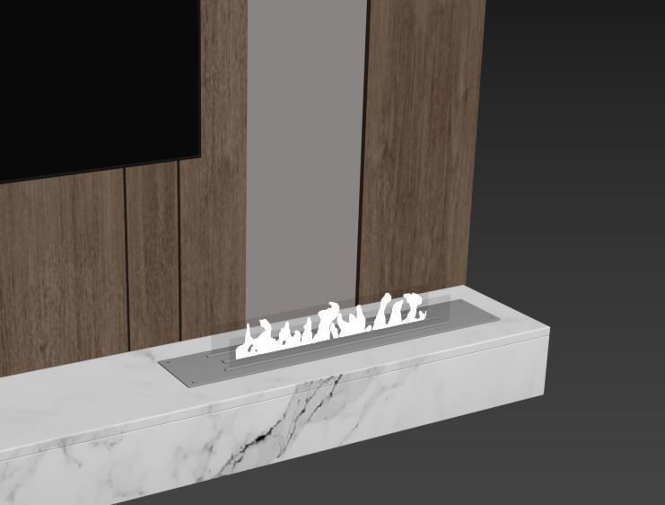 Tv wall set 07 3D model_21