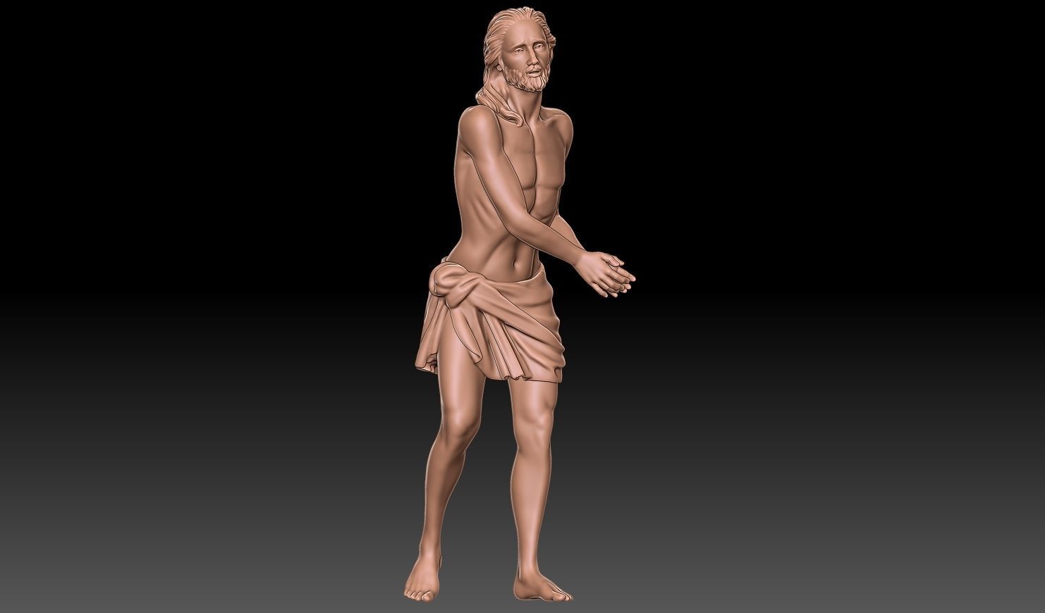 Jesus hands bound  3D print model_8