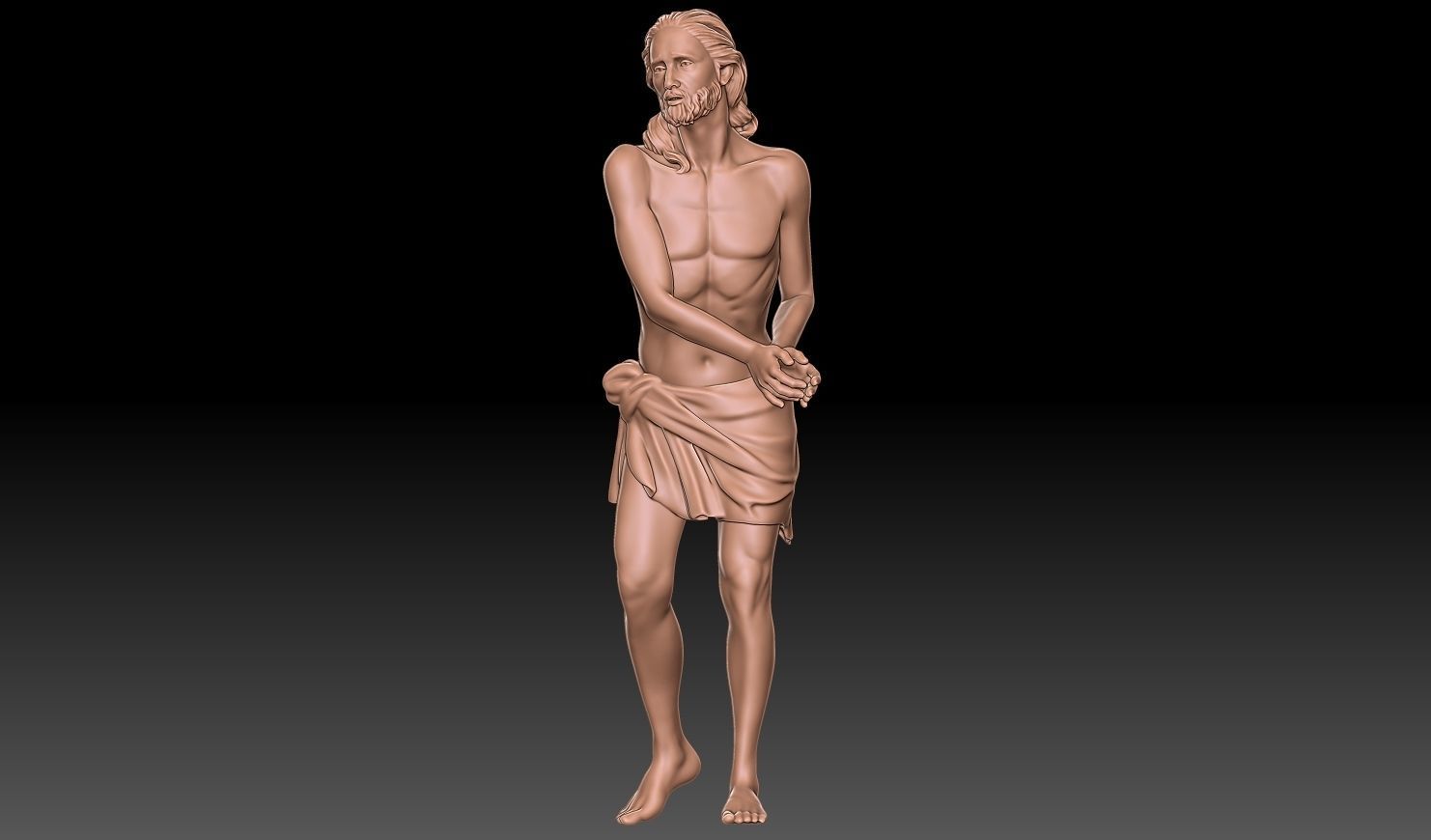 Jesus hands bound  3D print model_9