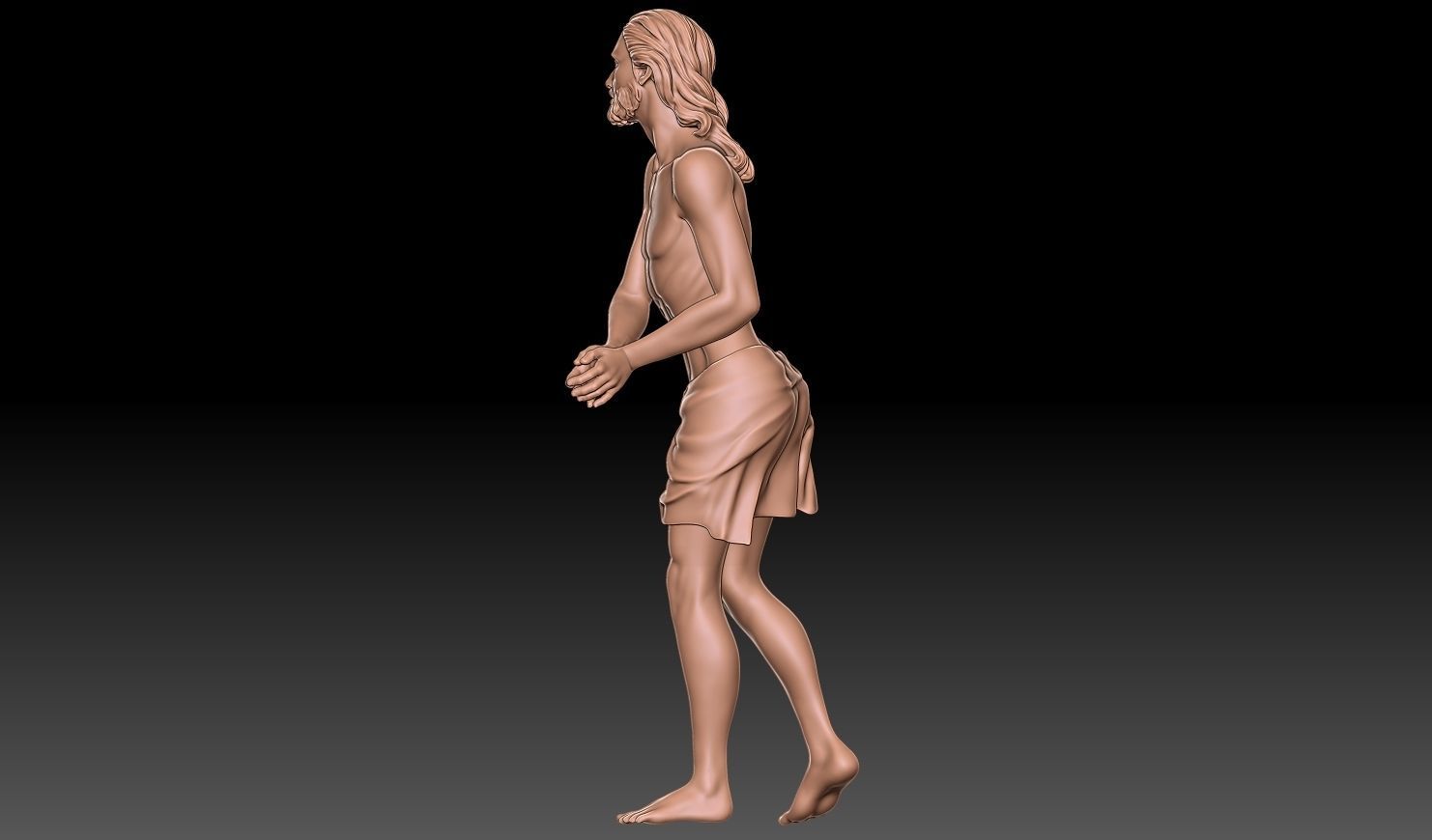 Jesus hands bound  3D print model_3