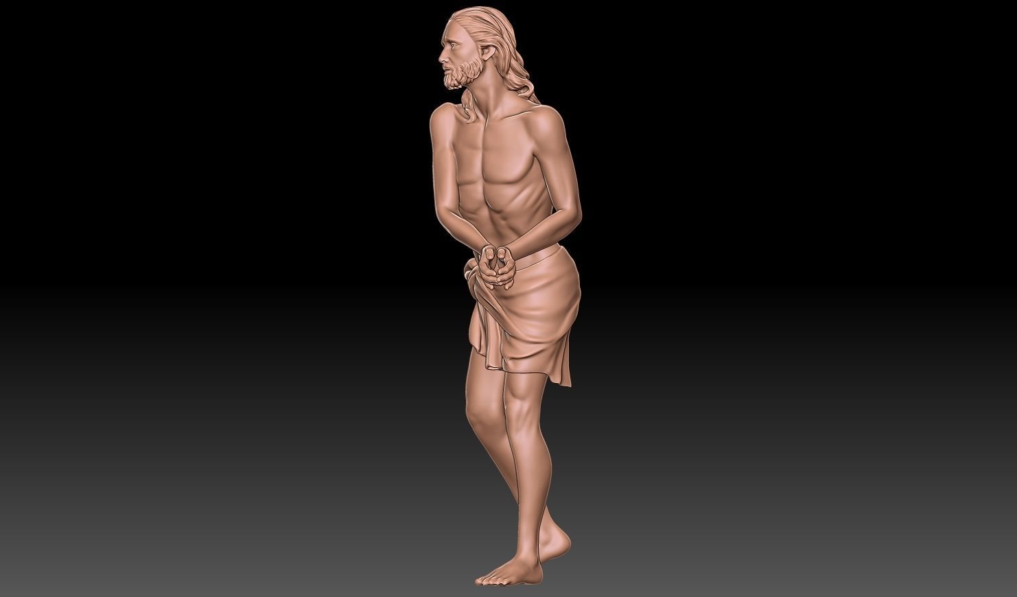 Jesus hands bound  3D print model_2