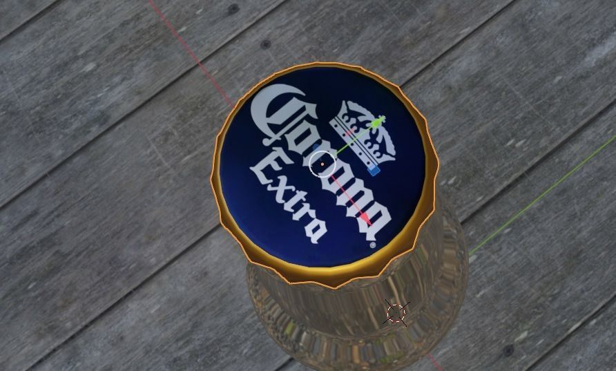 Corona Beer 3D Model - Blender Cycles Render Low-poly 3D model_1