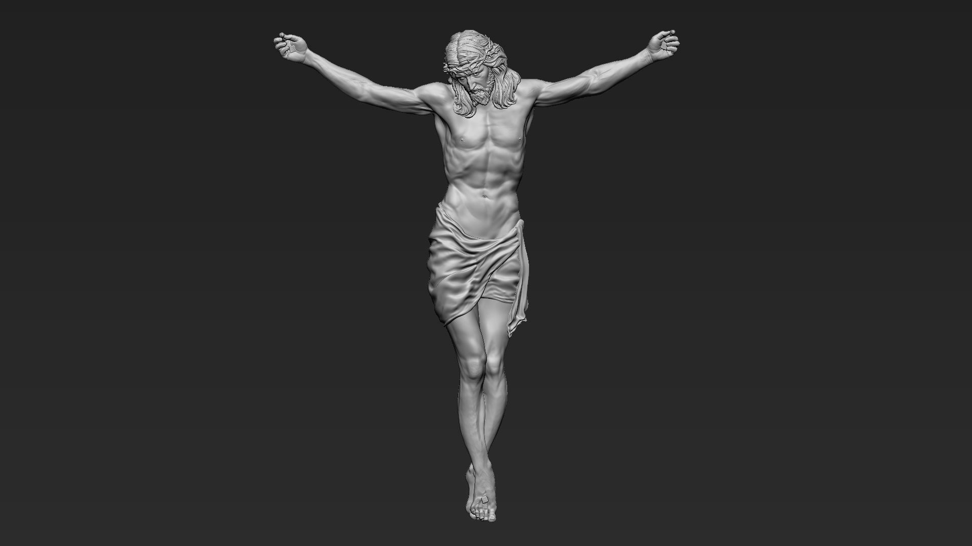 Crucified Jesus Christ 04 3D print model_3
