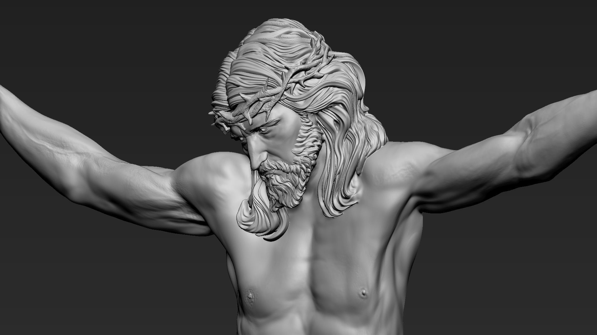 Crucified Jesus Christ 04 3D print model_13