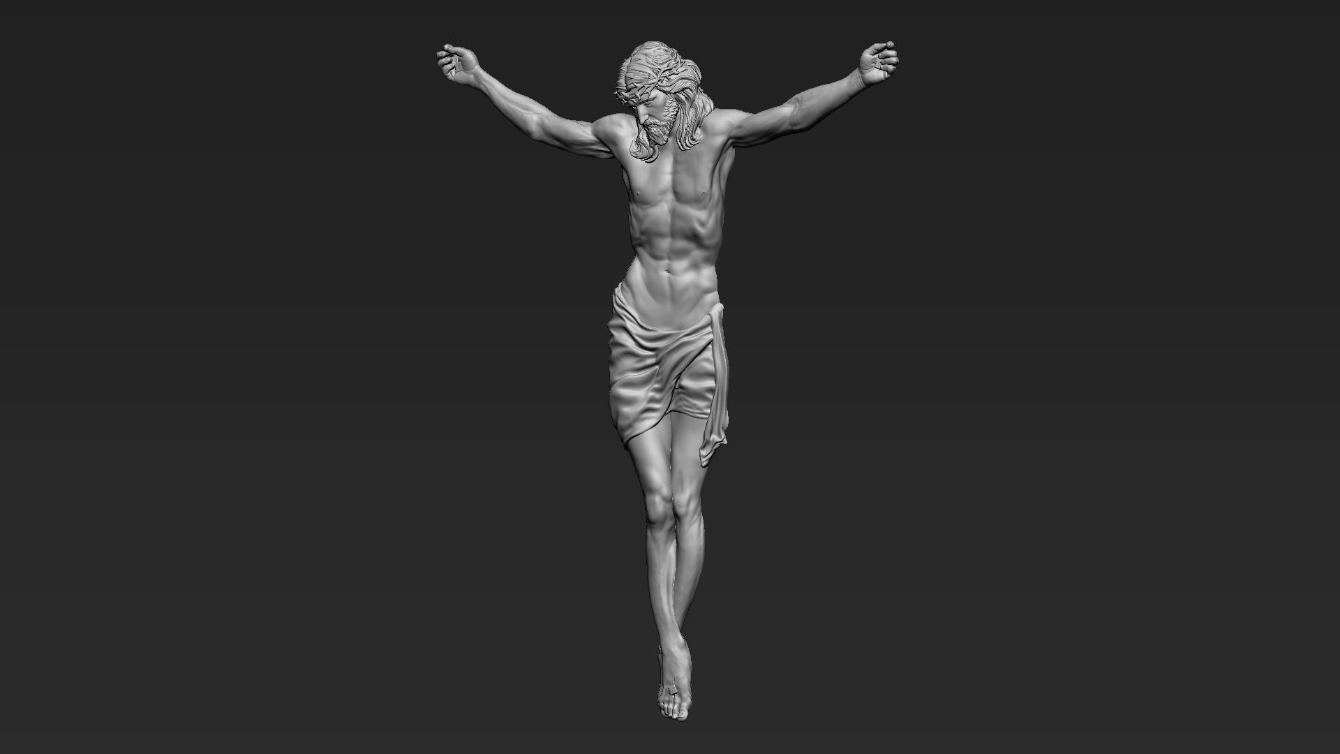 Crucified Jesus Christ 04 3D print model_4