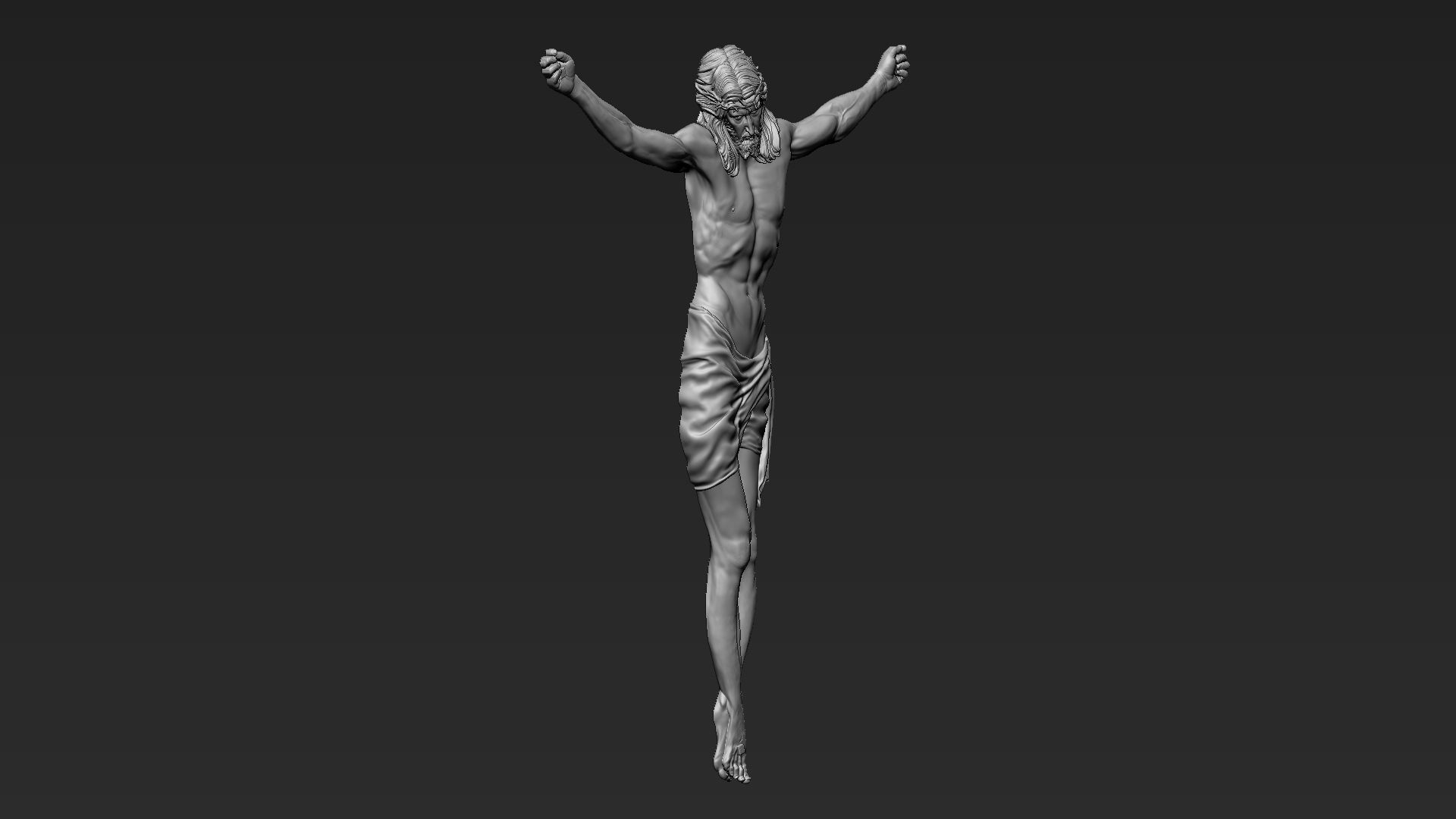 Crucified Jesus Christ 04 3D print model_12