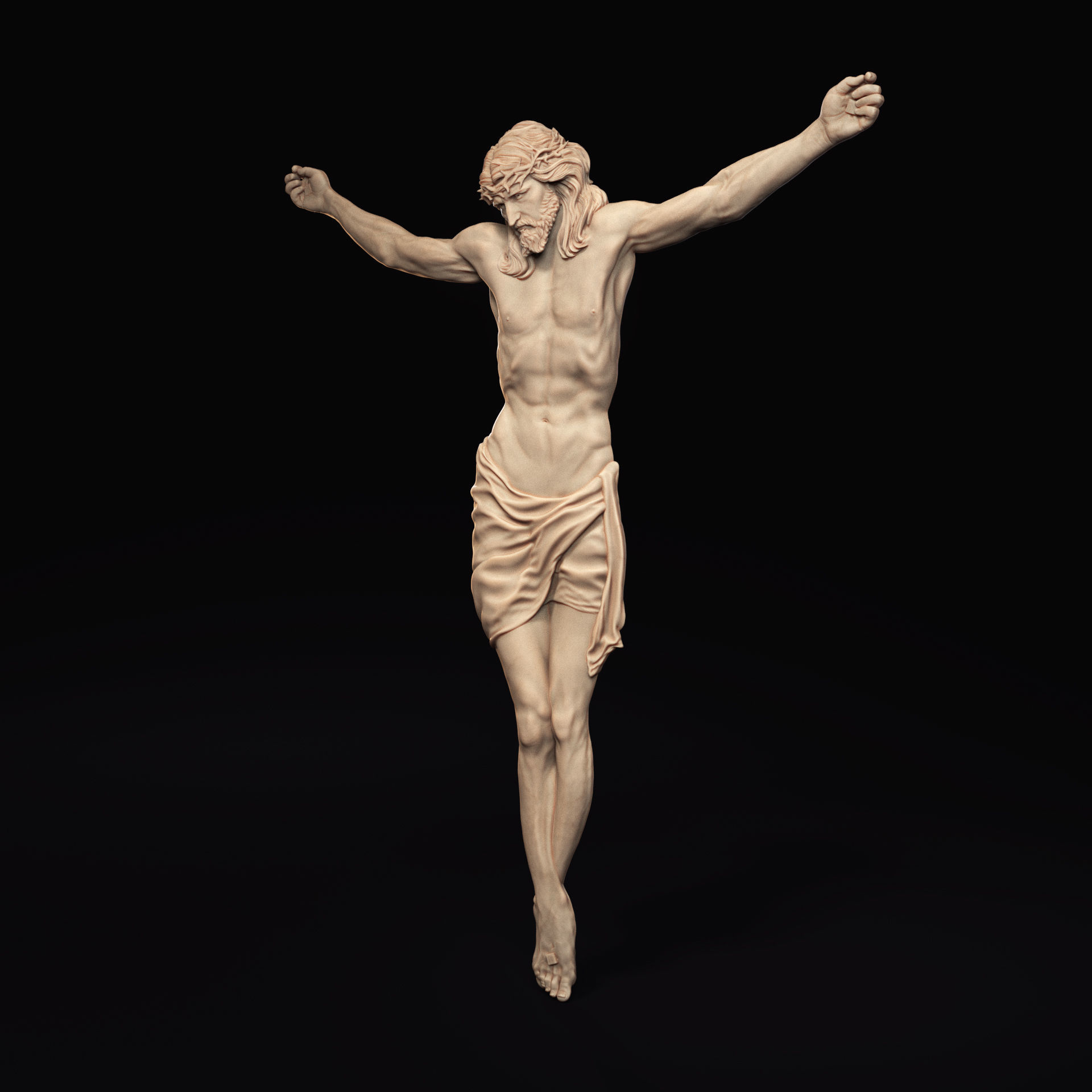 Crucified Jesus Christ 04 3D print model_2