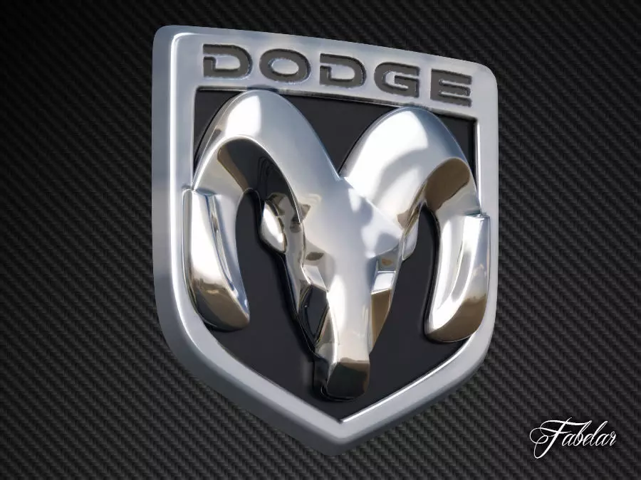 Dodge Emblem Free 3D model_0