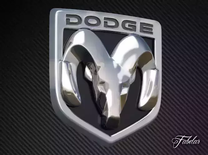 Dodge Emblem Free 3D model