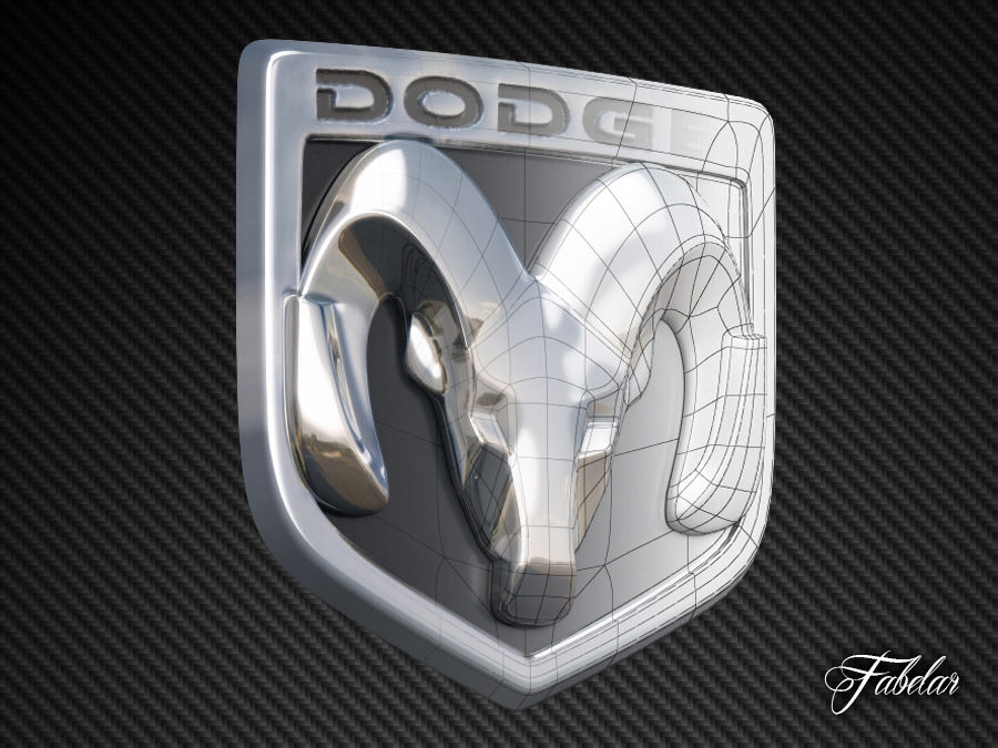 Dodge Emblem Free 3D model_2
