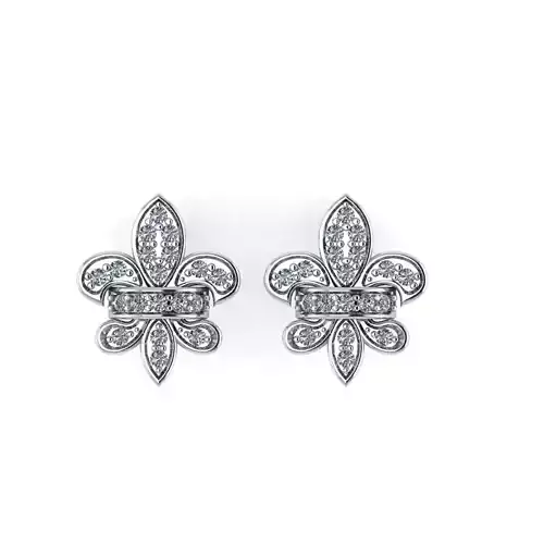 Royal lily earrings 