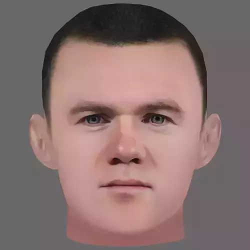 Wayne Rooney Head - Low poly head for game Low-poly Low-poly 3D model
