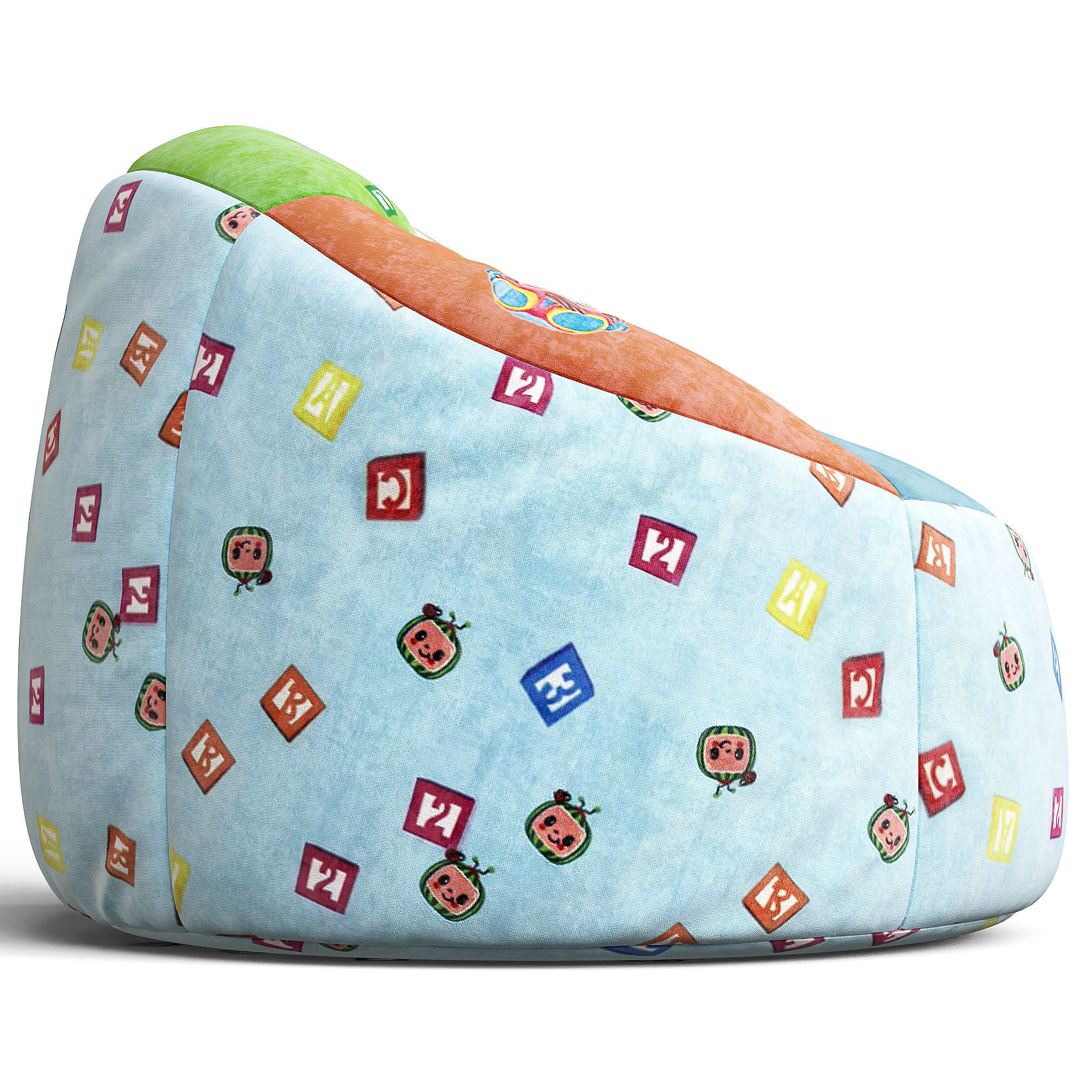 Cocomelon Bean Bag Chair 3D model_3